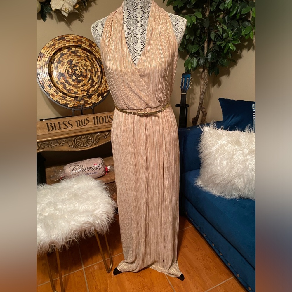 Golden Princess Maxi Dress